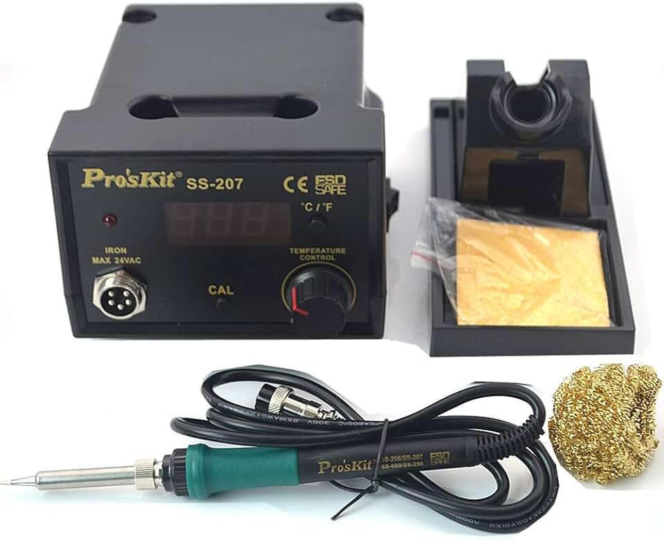 Soldering Proskit SS-207H ESD Thermostatic LED display soldering station 220V Soldering iron station 60W 110V/220V Switchable