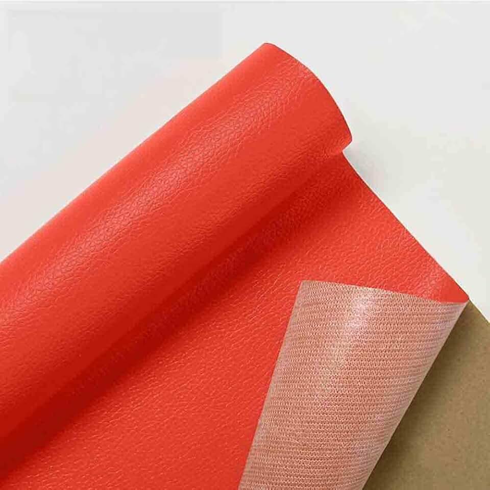 Leather Repair Tape Leather Repair Patch Self-Adhesive Leather Repair Kit for Car Seat Sofas Handbags Furniture (Orange Red,258x52 inch)