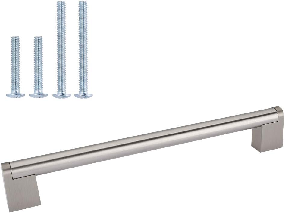 homdiy Desk Drawer Pulls Brushed Nickel 30 Pack 7-1/2 inch (192mm) HDJ14BSS Hole Centers Cabinet Pulls Stainless Steel Kitchen Cupboard Handles Cabinet Handles