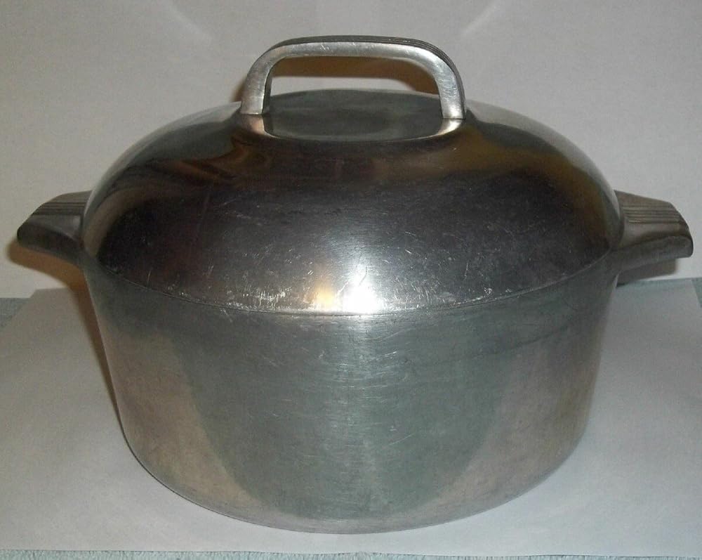 Wagner Ware Magnalite Roaster/dutch Oven W Lid 4248-m Sidney -O- 5 Qt Round