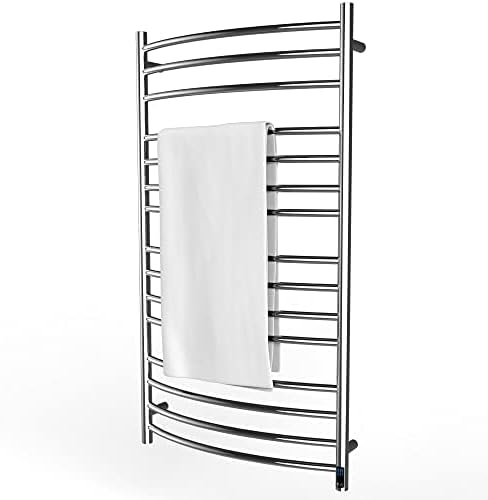 Heated Towel Rack, Towel Warmer with Timer, Wall Mounted hot Towel Warmer for Bathroom, Hardwired or Plug-in Models