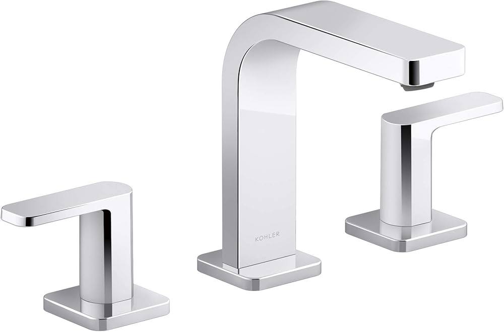 KOHLER K-23484-4-CP Parallel Bathroom Sink Faucet, Polished Chrome