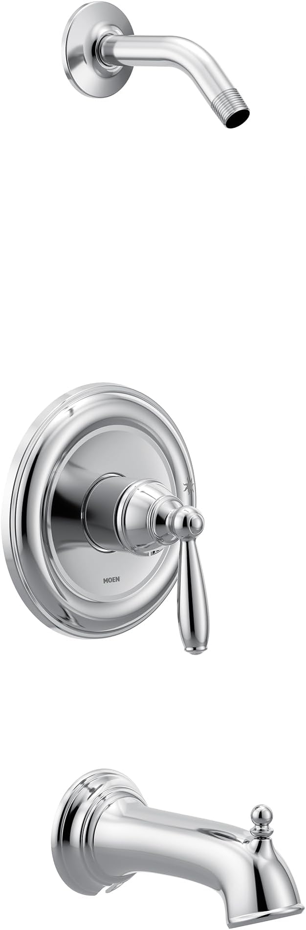 Moen UT2153NH Brantford M-CORE 3-Series 1-Handle Tub and Shower Trim Kit, Valve Required, Chrome