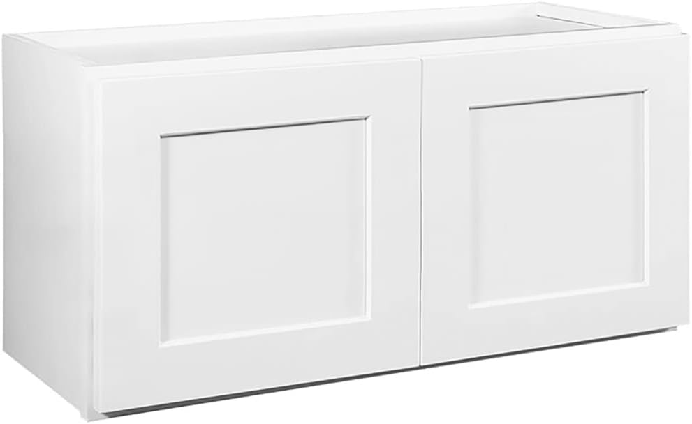 Design House 613471 Brookings Fully Assembled Shaker Style Wall Kitchen Cabinet W3618 36x18x12, White