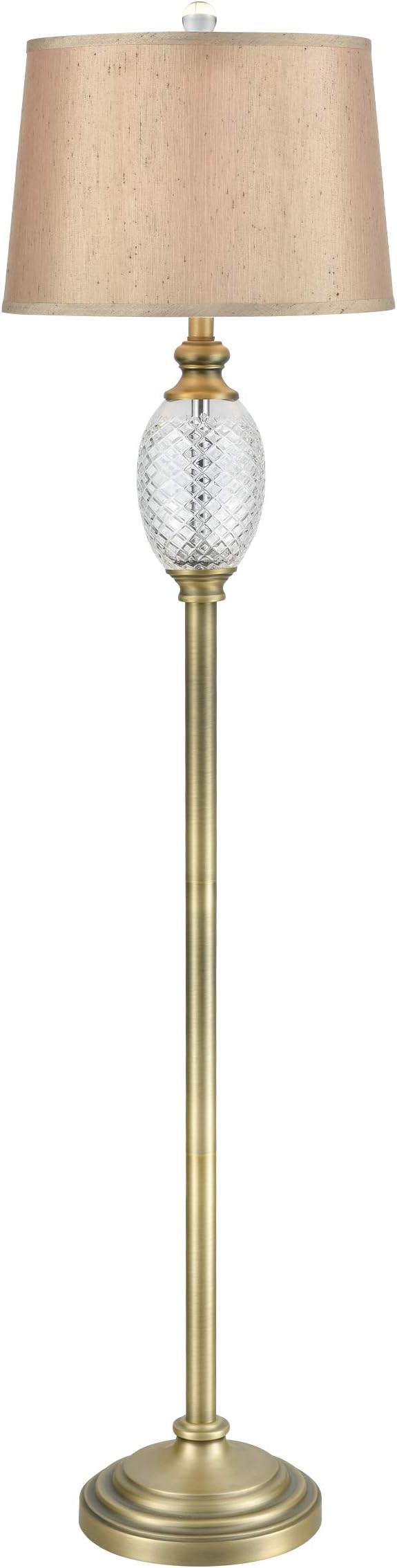 Dale Tiffany SGF17179 Brass Pineapple Floor Lamp, 60