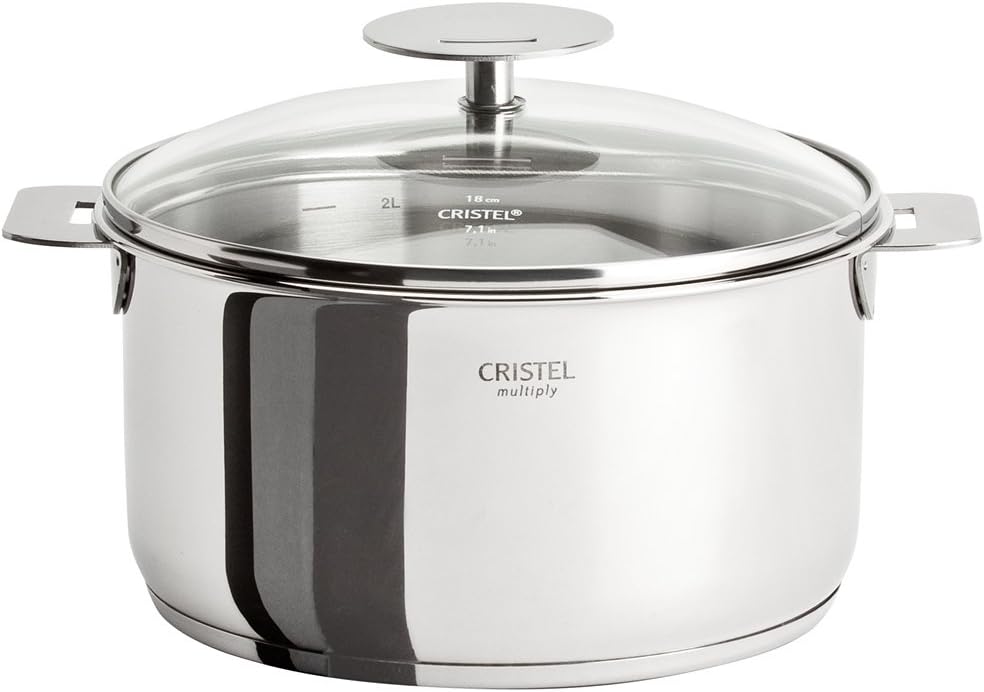 Multiply Stainless Steel 1 Quart Saucepan with Glass Lid
