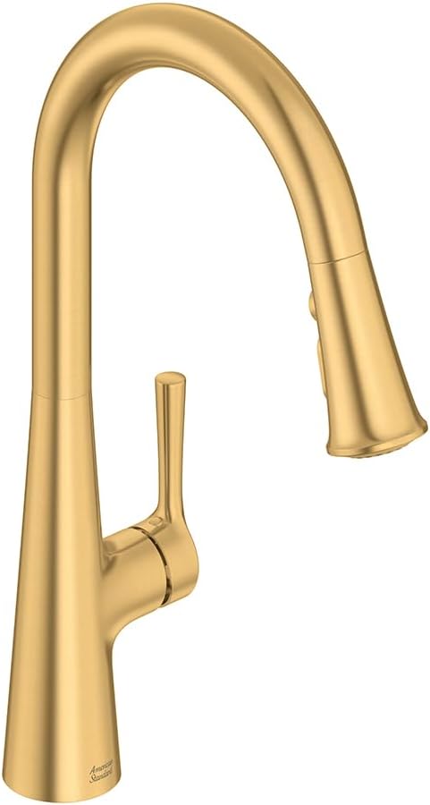 American Standard 7441300.GN0 Southport Pull-Down Kitchen Faucet with sprayer Brushed Cool Sunrise (Gold)