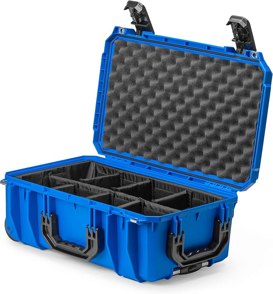 Seahorse 830 Heavy Duty Protective Dry Box Case with Padded Dividers - TSA Approved/Mil Spec / IP67 Waterproof/USA Made for Professional, Amatuer, Beginner Photographers and Camera Enthusiasts