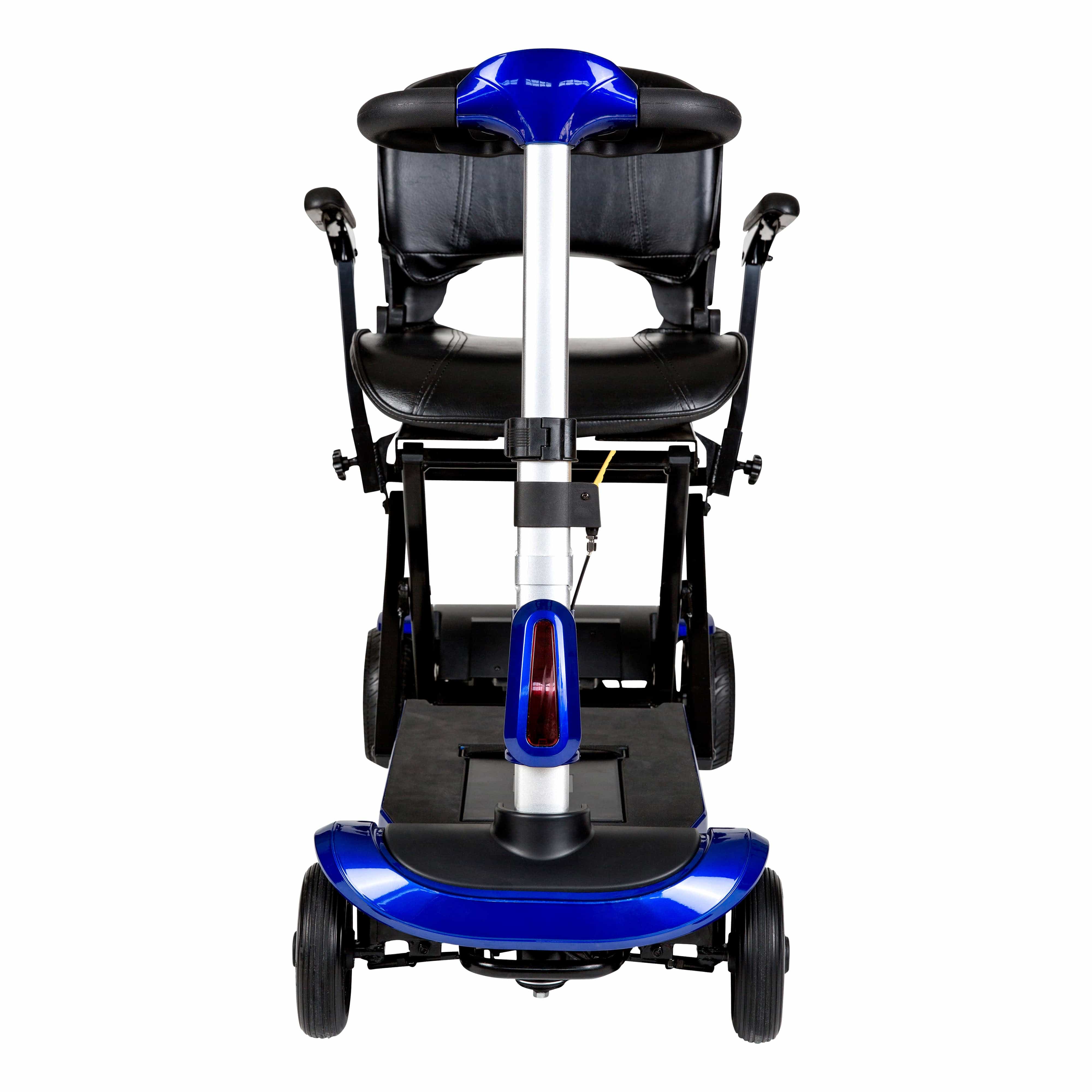 Drive Medical ZooMe Auto-Flex Folding Travel Scooter, Blue