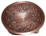 Crosby | Copper Craft Series | Flower Vine Round Sink