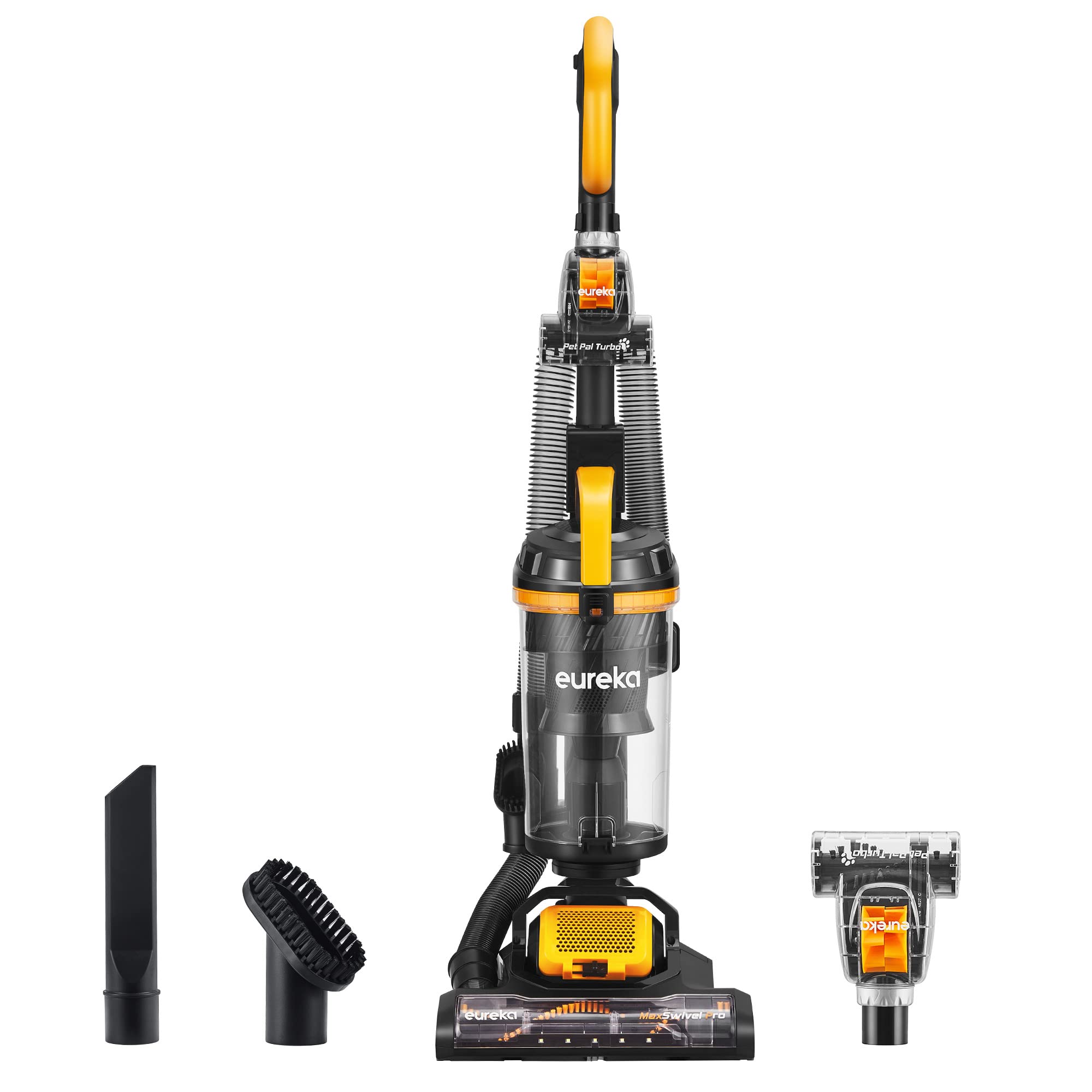 EUREKA Powerful Carpet and Floor, Household Cleaner for Home Bagless Lightweight Upright Vacuum, Yellow