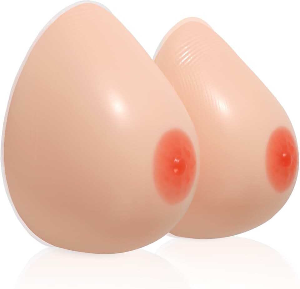 Vollence Silicone Breast Forms Fake Boobs for Mastectomy Prosthesis Transgender