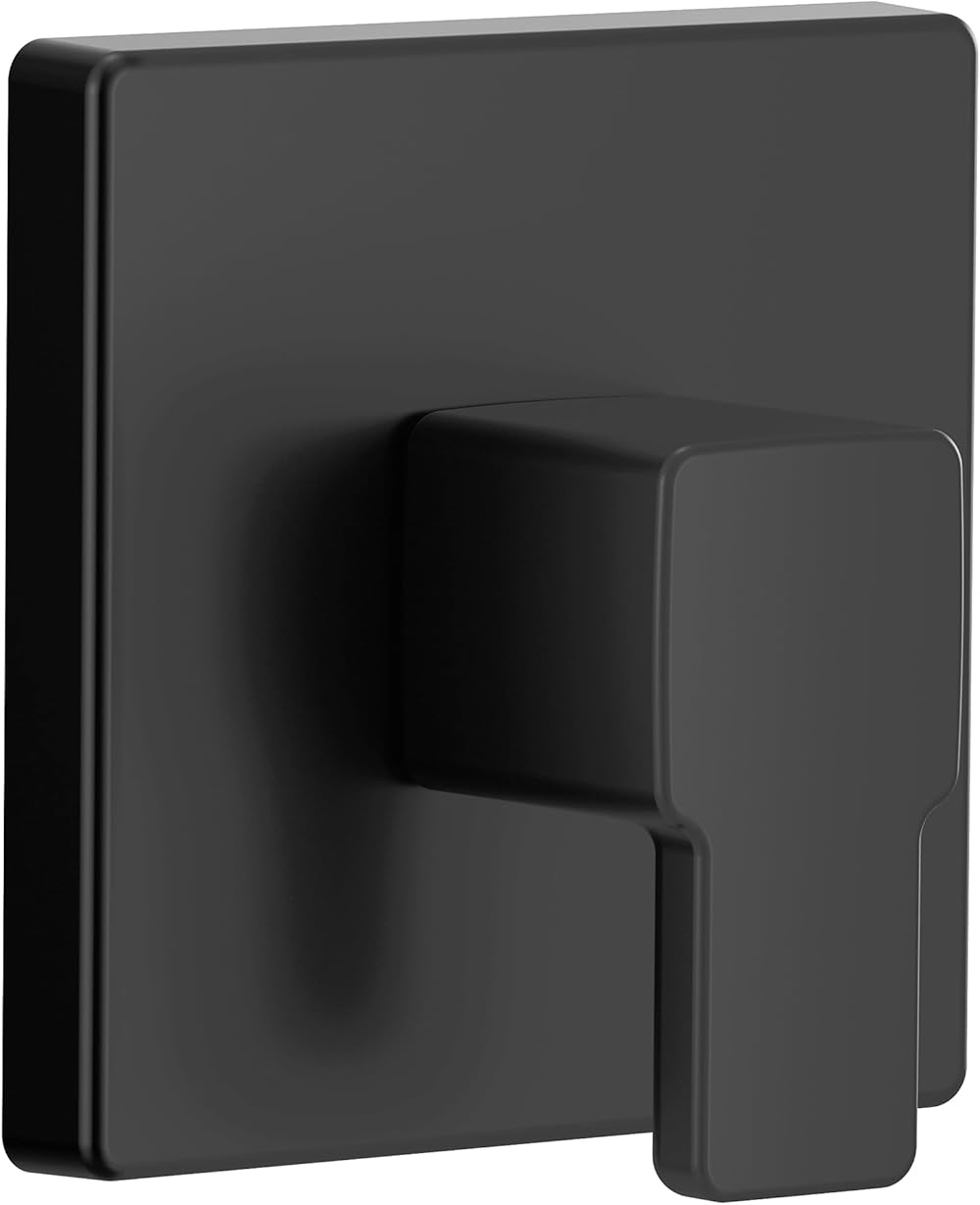 Moen UTS4172BL 90 Degree M-CORE 1-Handle Transfer Trim Kit, Valve Required, Matte Black
