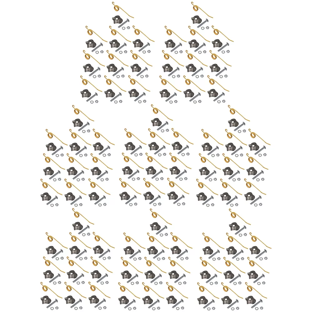 (80) Teeth w/ Brackets 792493K & 64562 Fits New Holland 256 258 259 260 Rolabars