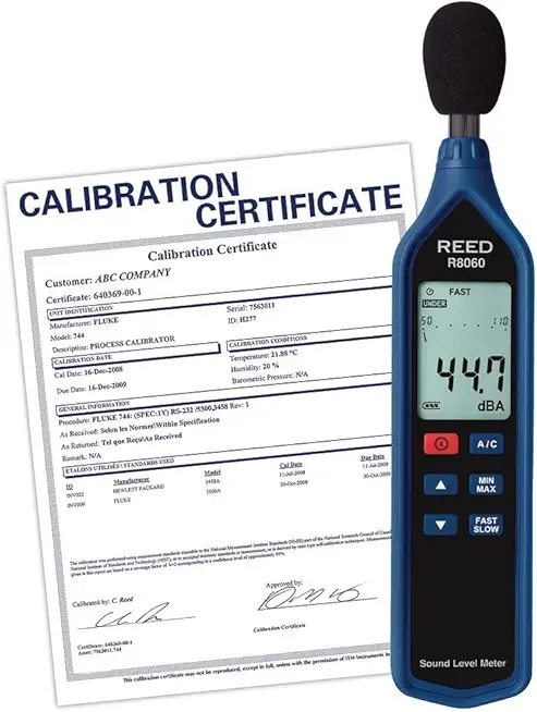 REED Instruments R8060 Sound Level Meter with Bargraph, Type 2, 30 to 130 dB,