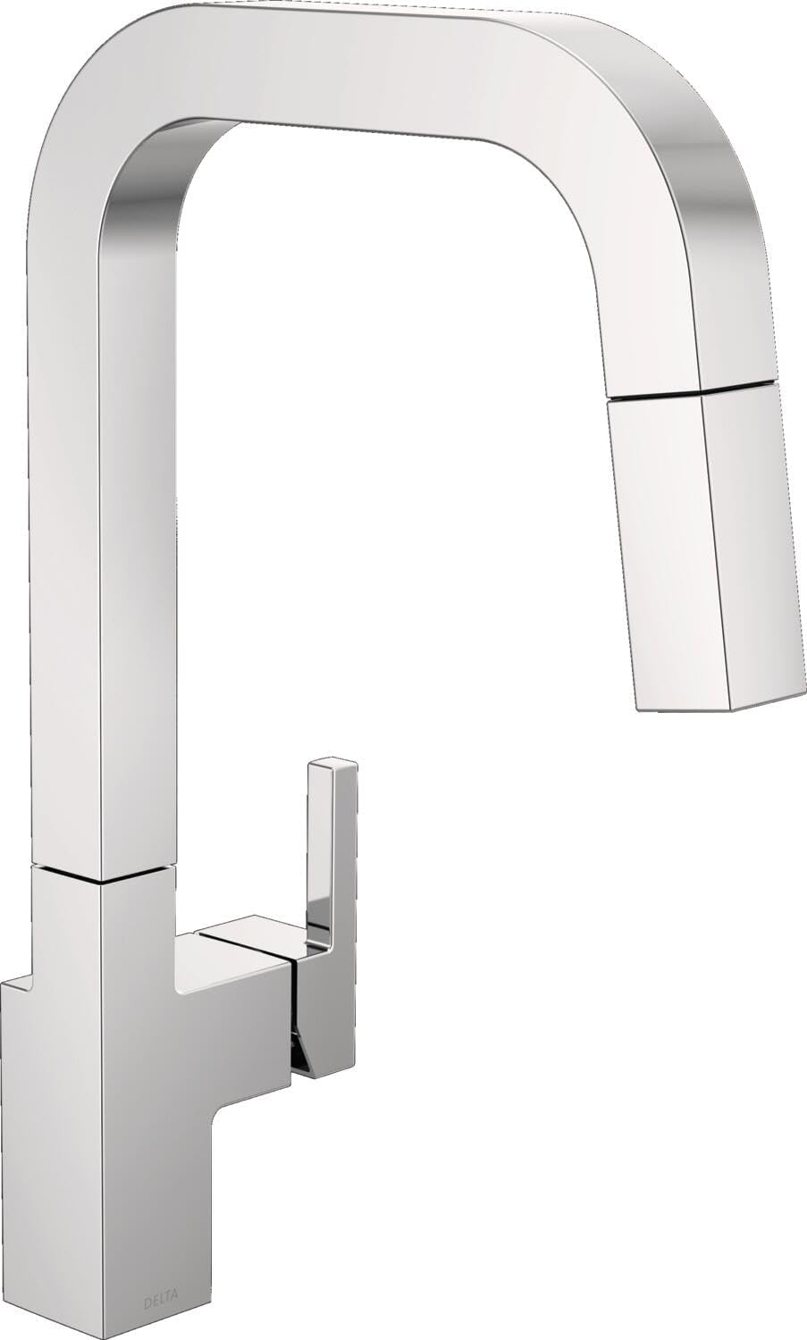 Delta Faucet Junction Pull Down Kitchen Faucet Chrome, Chrome Kitchen Faucets with Pull Down Sprayer, Kitchen Sink Faucet, Faucet for Kitchen Sink with Magnetic Docking Spray Head, Chrome 19825LF