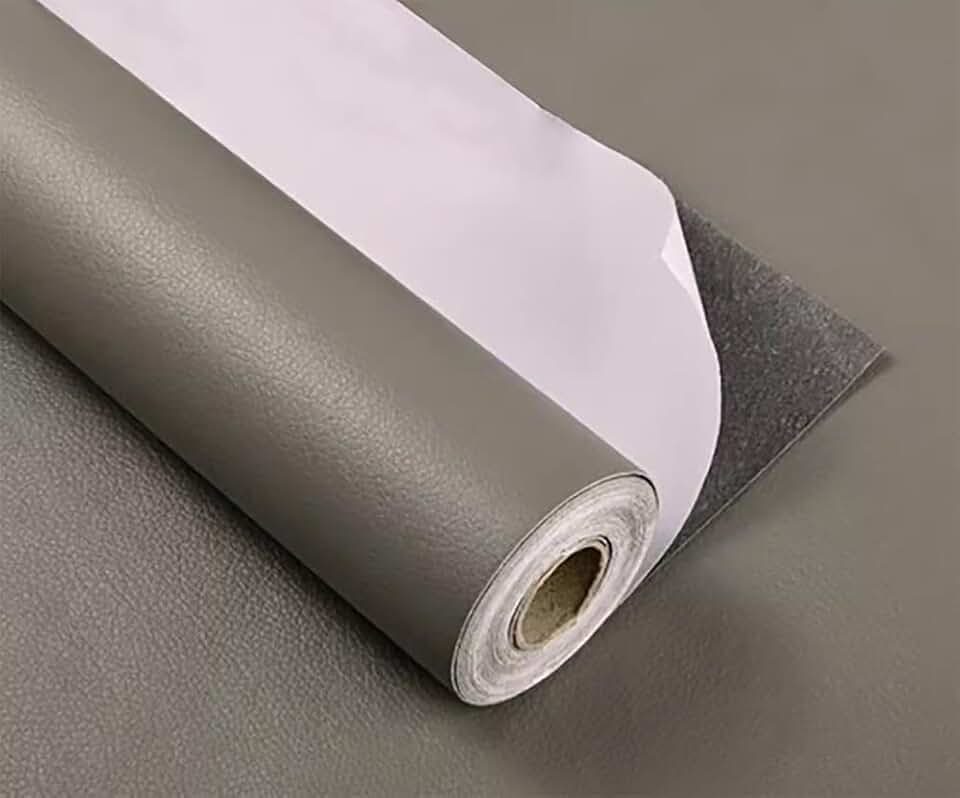 Sofa Leather Repair Patch Tape Large Self Adhesive Leather Sofa, Car Seat, Leather Furniture, Vinyl Repair Patch Kit (Gray,138x50 inch)