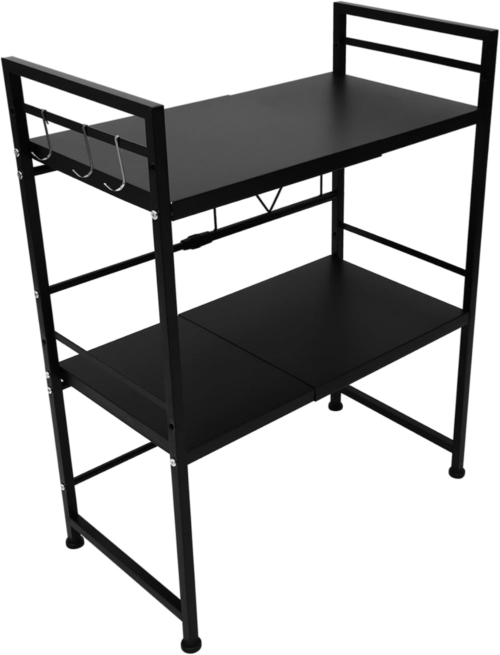 1pc Microwave Rack Brackets for Shelves Microwave Stand Oven Holder Microwave Toaster Metal Storage Shelves Shelf Oven Stand Household Simple Rack Stainless Steel