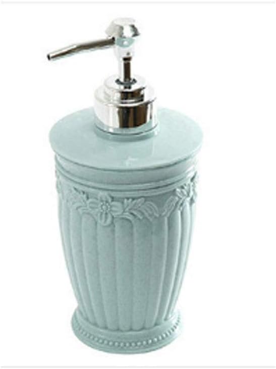 DGSEFD-12 Pressing Carved Plastic Refillable Cream Lotion Dispenser Bottles Container for Cosmetic Shampoo Liquid Soap Shower Gel(E)