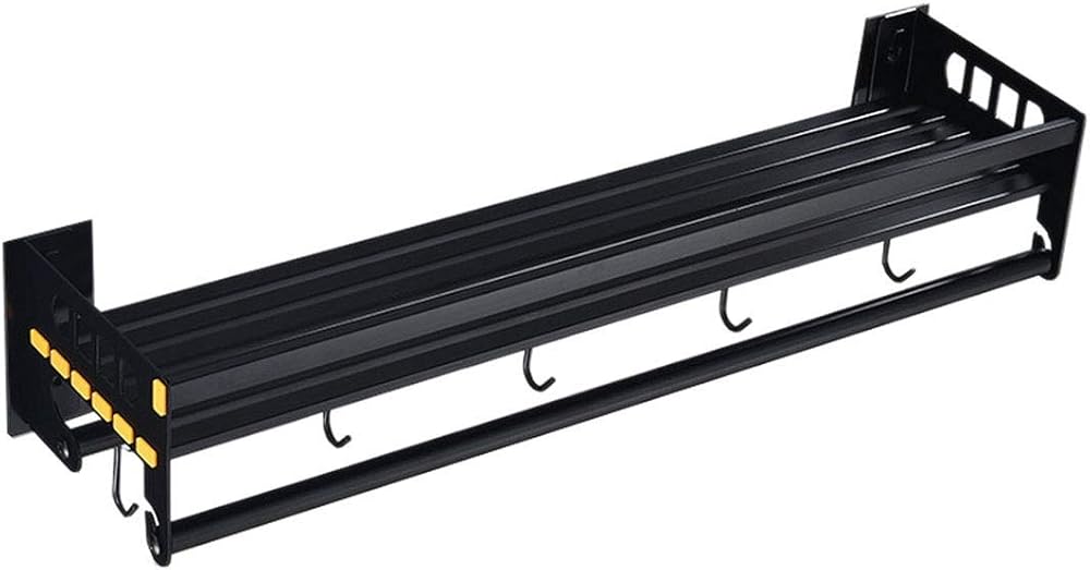 Nologo Stainless Steel Shelf Rack Seasoning Small Sundry Storage Rack Wall Pot Pan Rack for Kitchen