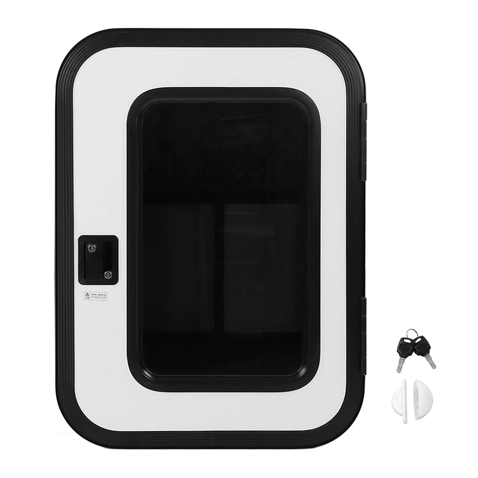 RV Entrance Door with Mesh Stainless Steel Rust Proof Double Safety Lock Heavy Duty Door for Camper Trailer