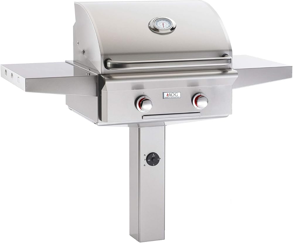 American Outdoor Grill T-series 24-inch Natural Gas Grill On In-ground Post