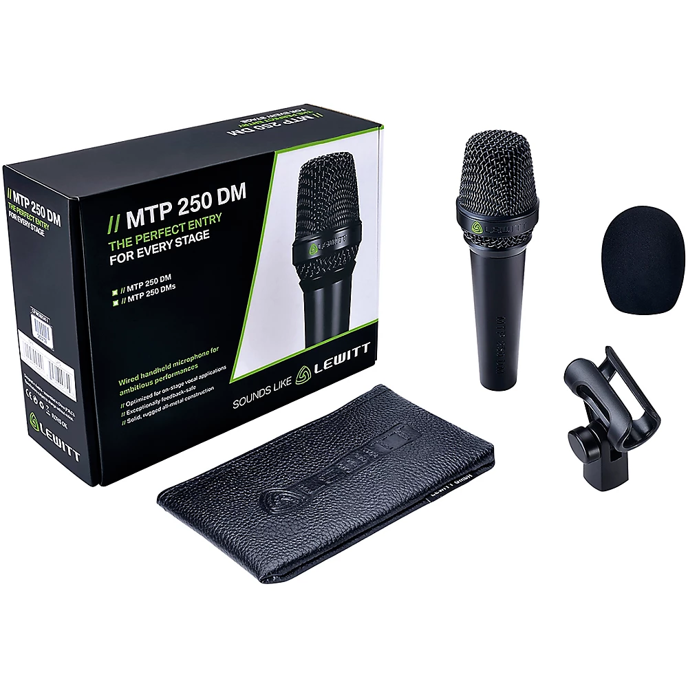 Lewitt MTP-250 DMs Cardioid Dynamic Microphone with On/Off Switch
