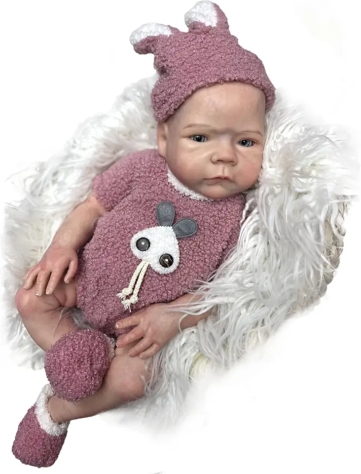 OtardDolls Reborn Baby Dolls, 18 Inch Full Silicone Reborn Newborn Baby Girl Waterproof Realistic Newborn Baby Dolls Reborn Toddler with Soft Body Gift Toy