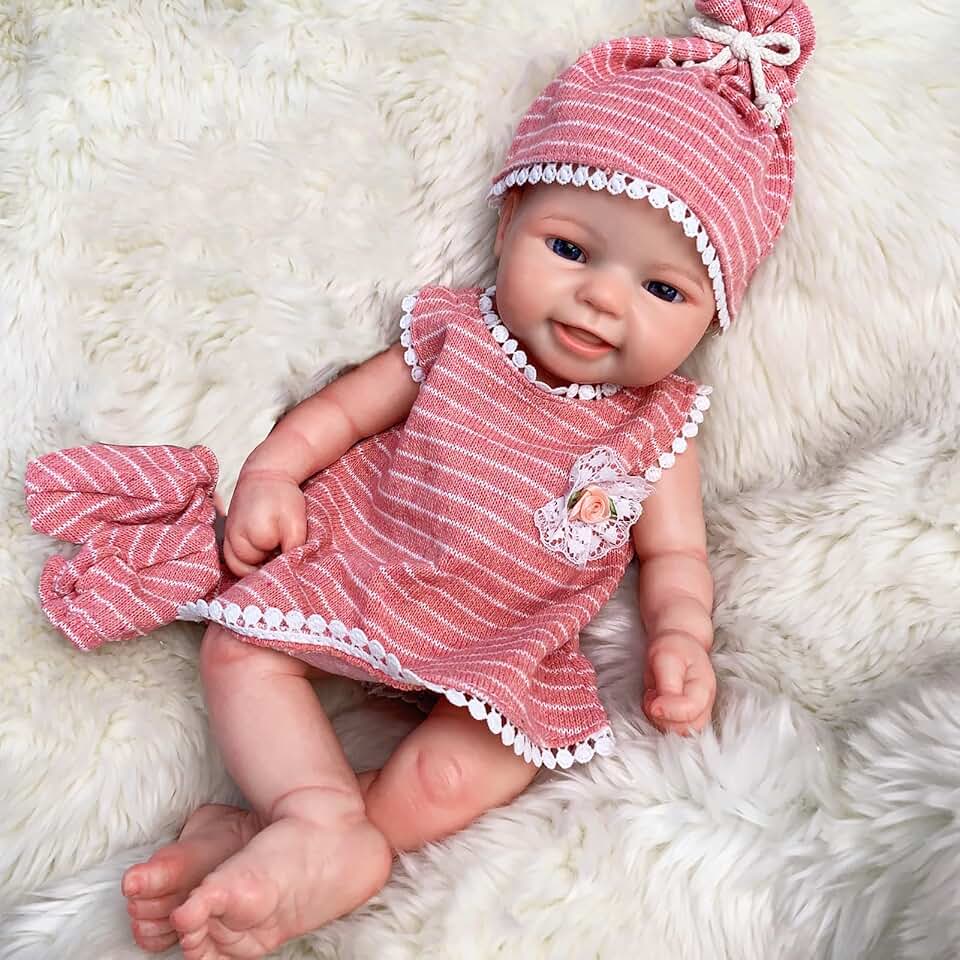 Reborn Silicone Baby Dolls,16 Inch Realistic Baby Doll Reborn,Reborn Dolls Silicone Full Body Girl