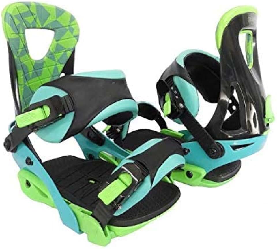 Outdoor Adjustable ski Shoes - Hiking Snowshoes Snow Shoes Ski Skates for Men and Women,Lightweight Snowshoes,Mini Ski Skates Ski Equipment（Black Green） (Color : Large)