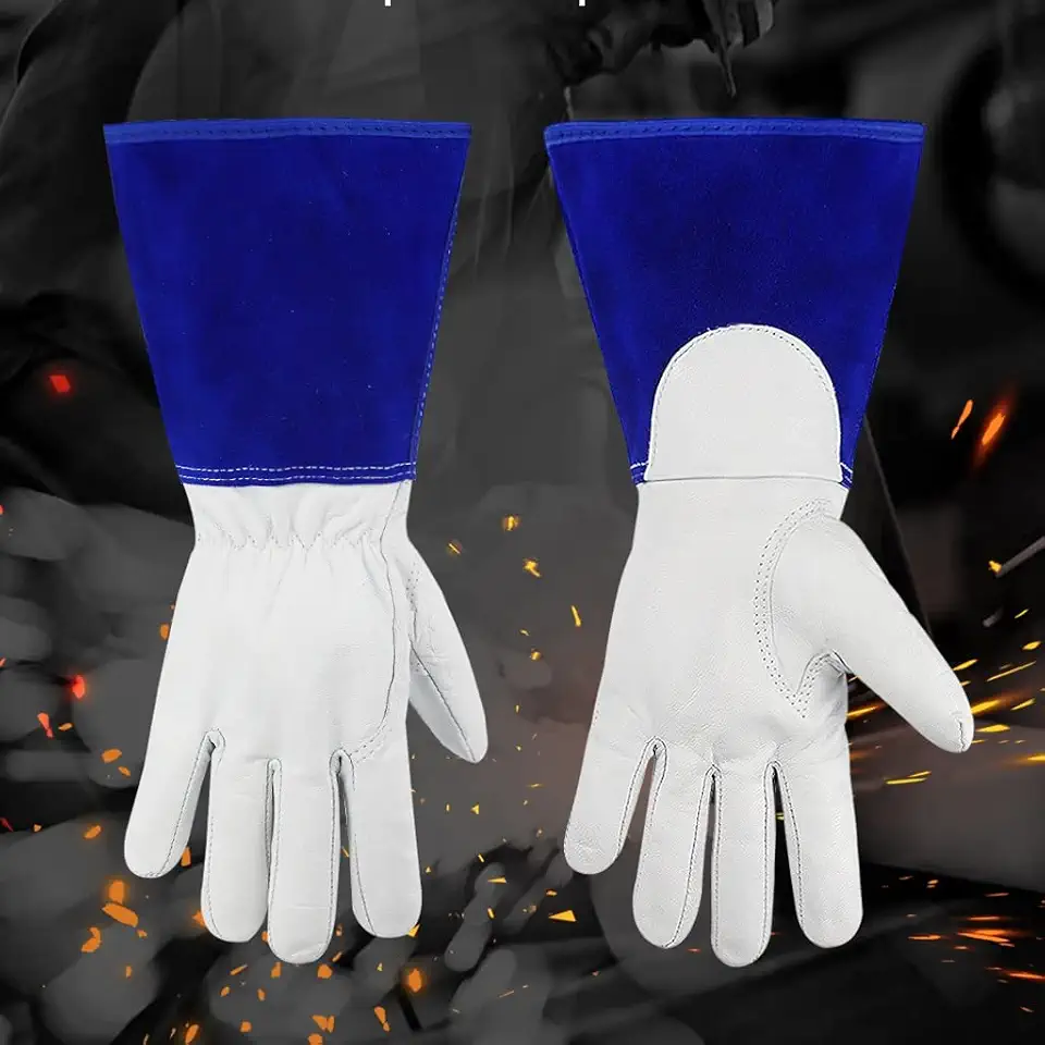 Welding Gloves Wholesale Long Sleeved Cowhide Gloves for Welder(M)