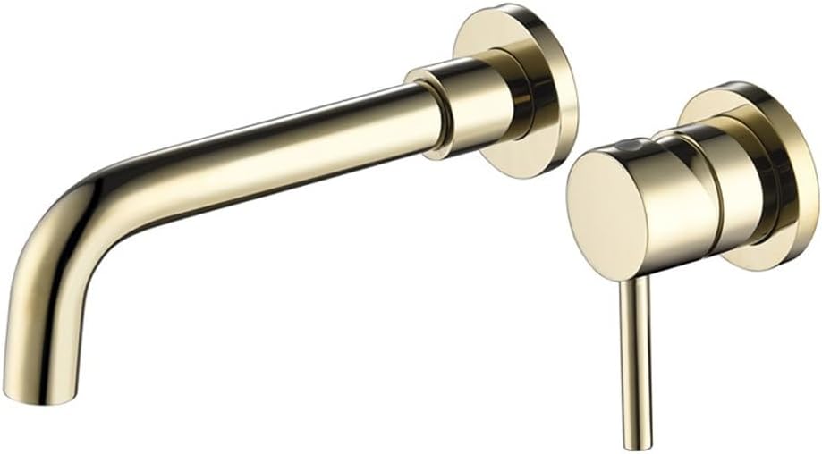 Hotel Dark Color Basin Faucet Embedded in Wall Type Hot and Cold Washbasin Faucet