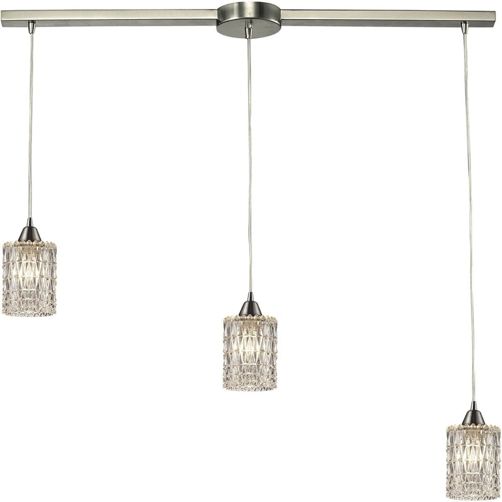 Elk Lighting 10343/3L Kersey Collection 3 Light Chandelier, 36