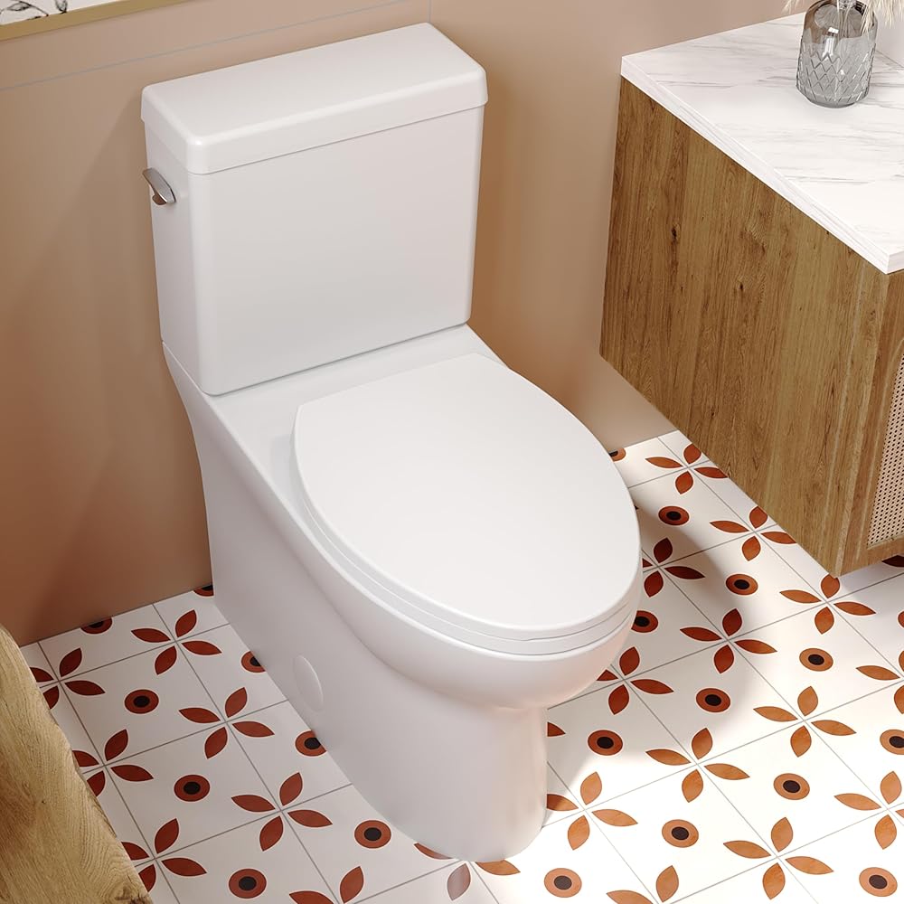 ELLAI Elongated Two Piece Toilets with 17