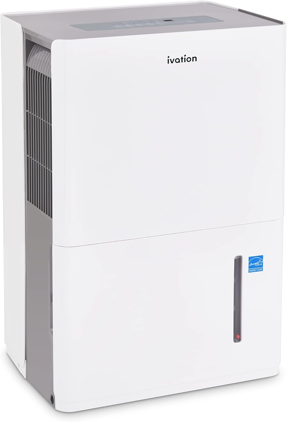 Ivation 3,000 Sq. Ft Energy Star Dehumidifier, Large Capacity Compressor De-humidifier for Extra Big Rooms and Basements w/Continuous Drain Hose Connector, Humidity Control, Auto Shutoff and Restart