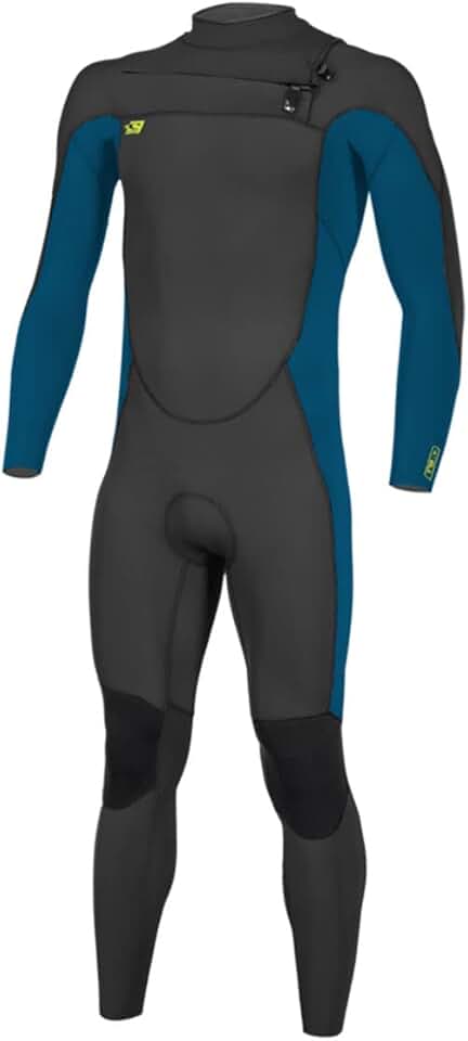 O'Neill Ninja Youth 3/2mm Chest Zip Full Wetsuit 12 Black/Ultra Blue/Dayglo