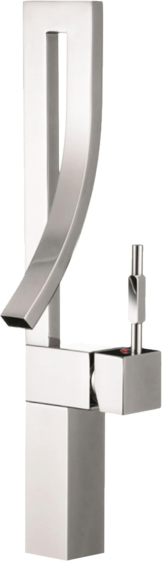 STYLISH Single Handle Bathroom Faucet for Single Hole Brass Vessel Mixer Tap, B-101C (Polished Chrome)