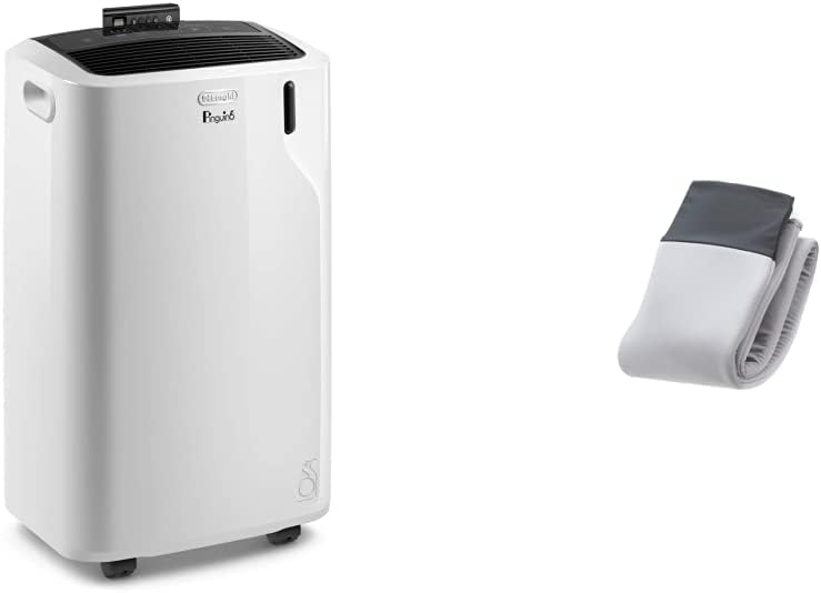 DeLonghi Pinguino Portable Air Conditioner Bundle with 6700 BTU Unit and Insulated Hose Cover