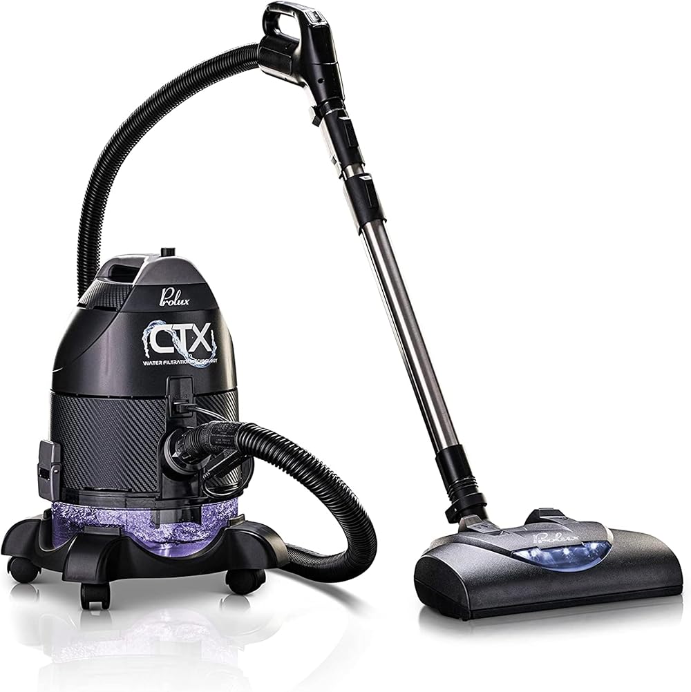 Prolux CTX Canister Vacuum & Air Purifier, Bagless Wet-Dry Vacuum with Water Filtration, Advanced Air Cleaning Technology and, Deep Cleaner for All Floor Surfaces