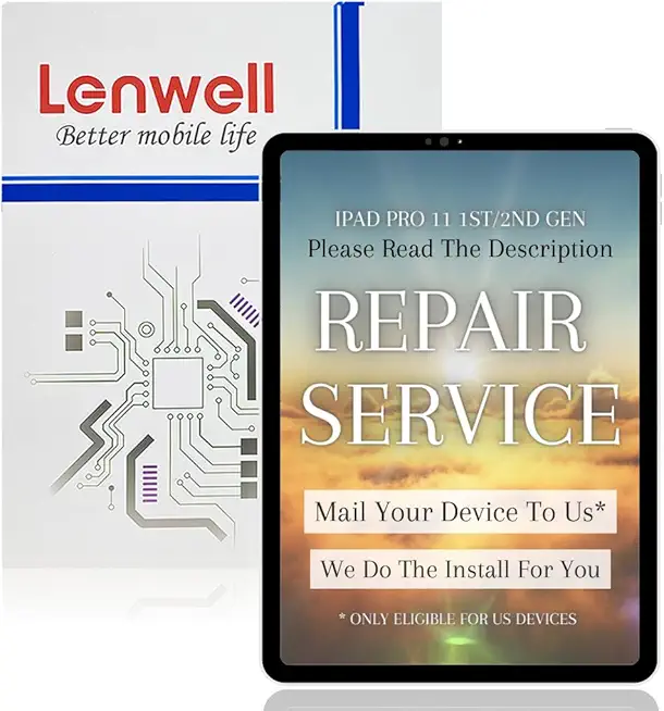 iPad Pro 11 1st/ 2nd Gen True Original OEM Display Digitizer LCD Screen Replacement Touch Assembly A1934 A1979 A1980 A2013/A2068 A2228 A2230 Premium Repair Kit (Repair Service)