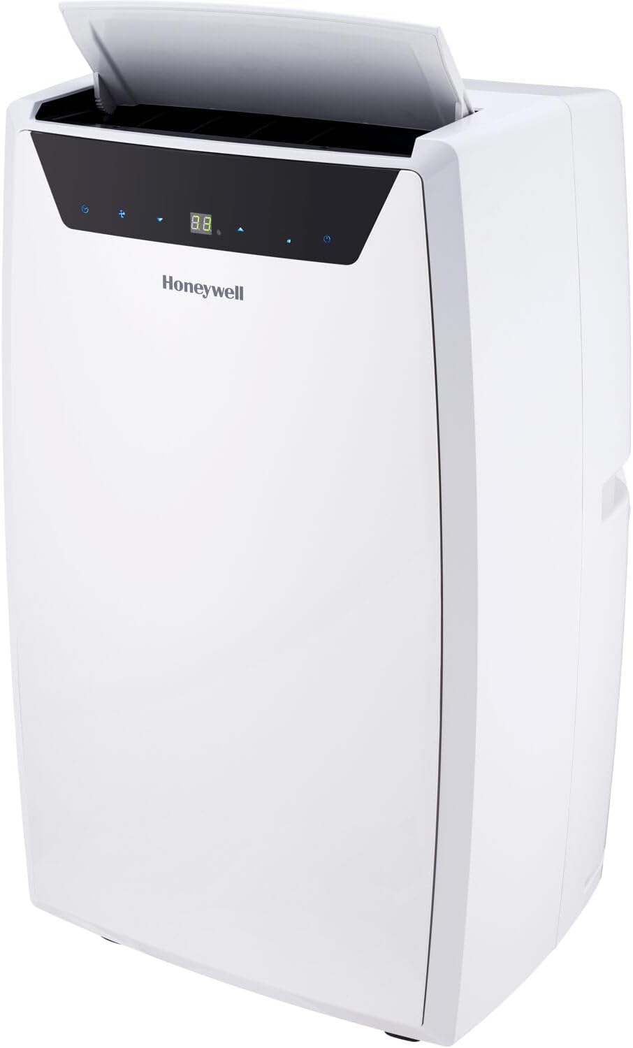 Honeywell 14,000 BTU Portable Air Conditioner for Bedroom, Living Room, Apartment, 115V, Cools Rooms Up to 700 Sq. Ft. with Dehumidifier & Fan, Continuous Drain Option, 24-hour Timer, Remote, White