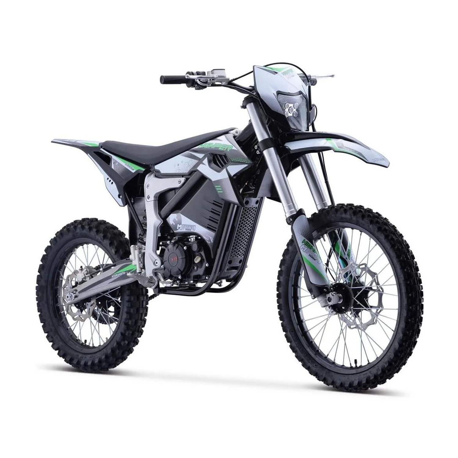 MotoTec Venom 72v 12000w Electric Dirt Bike White
