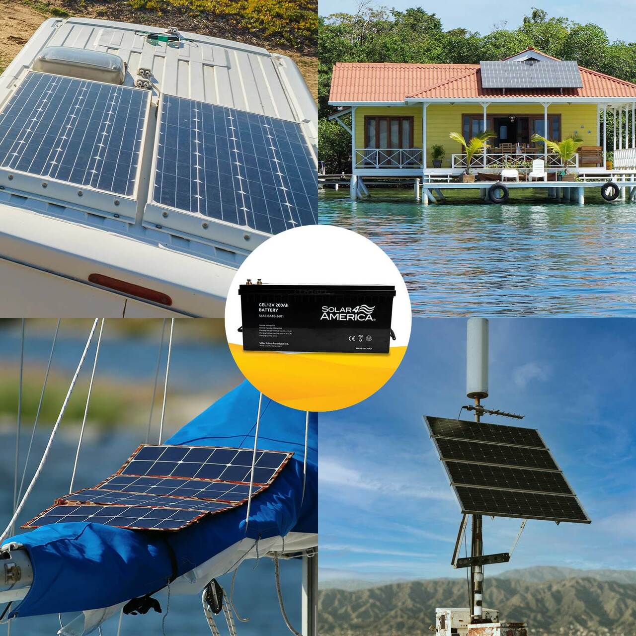 12V 200AH Rechargable Gel Battery