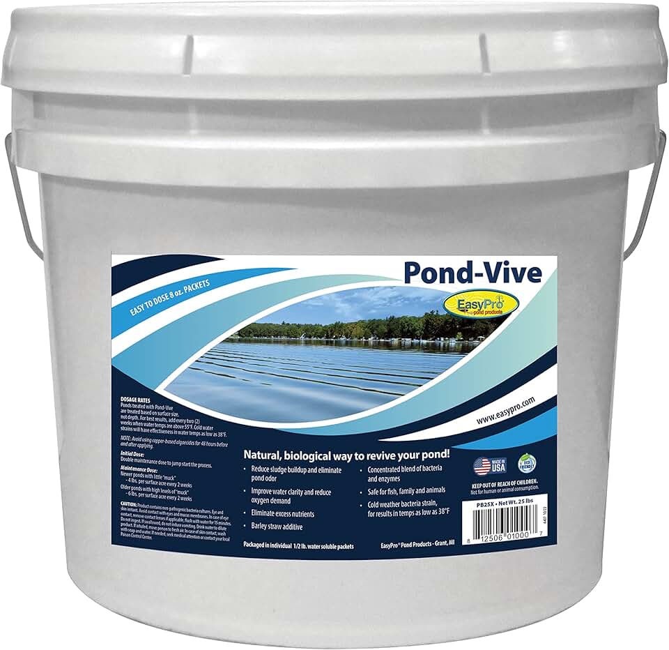 EasyPro Pond Products PB25X Pond-Vive – Water Soluble Packs – 25 lb Pail