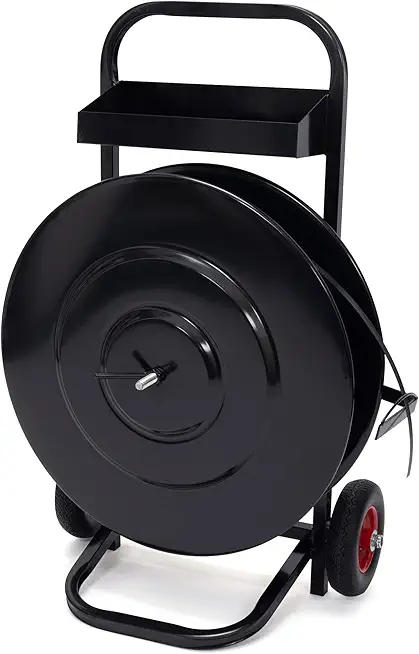 Strapping Deluxe Steel/Plastic Heavy Duty Strapping Dispenser for Poly and Steel Strapping