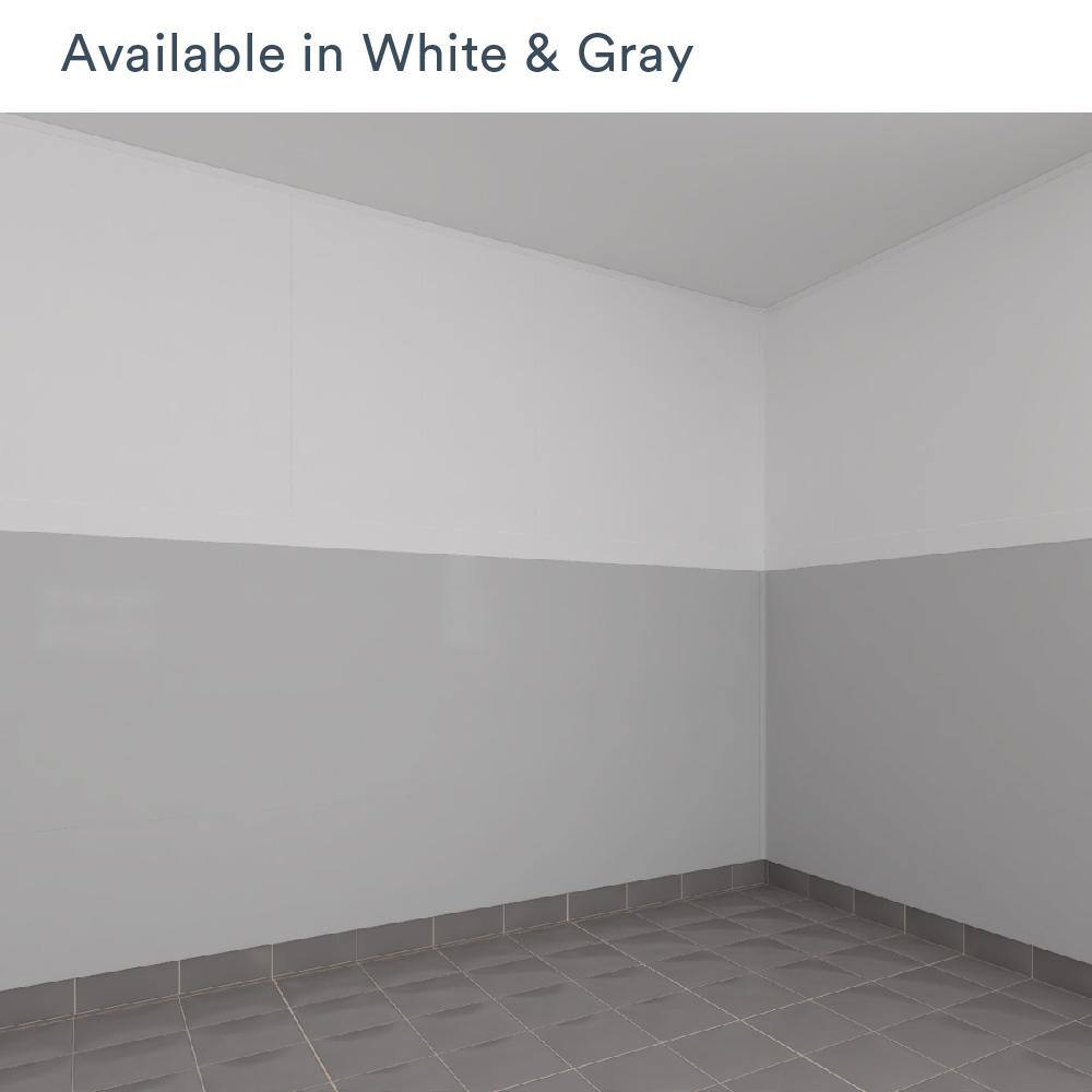 TRUSSCORE 702000000 8 ft PVC Wall CeilingBoard Panel White (8-Pack)