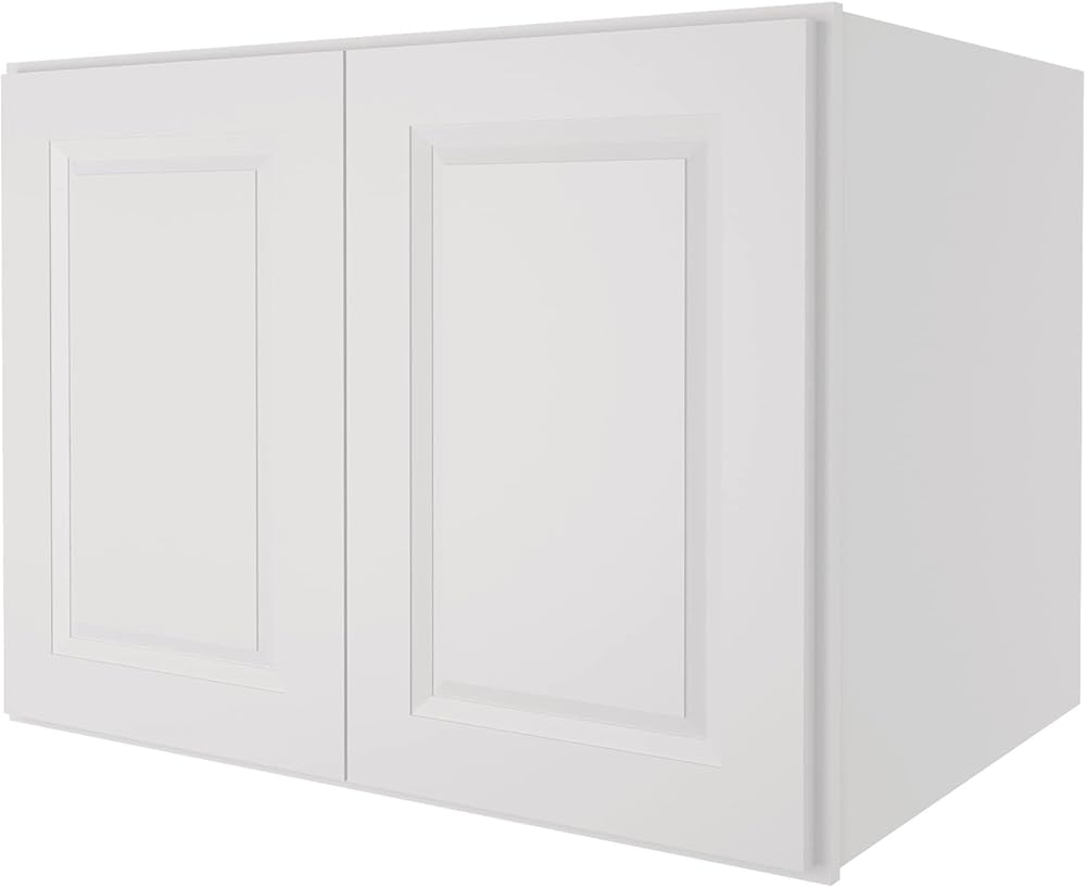 LOVMOR Wall-Mounted Storage Cabinet, Refrigerator Wall Kitchen Cabinet, Storage Cabinet for Kitchen, Bathroom, 24