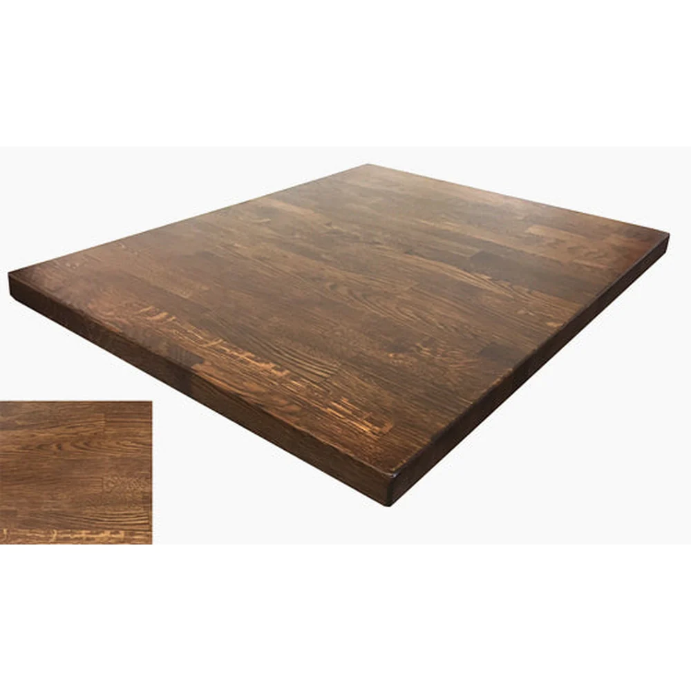 Solid Oak or Walnut Butcher Block Table Tops