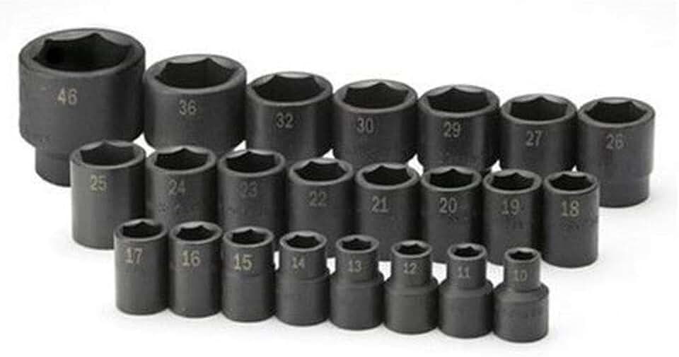 PROFESSIONAL TOOLS 4038 Impact Socket Set,1/2
