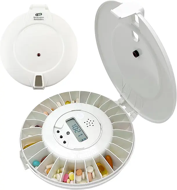 e-Pill MedTime - Locked Automatic Pill Dispenser Medication Management for Elderly & Alzheimers Patients